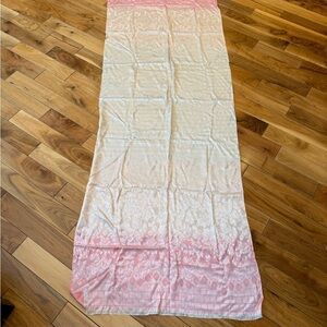 Chic Pink and Cream Silk scarf